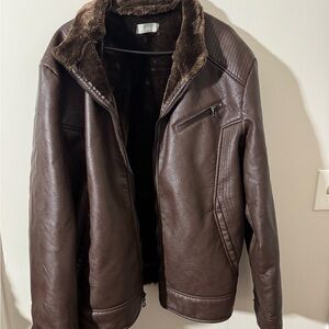 Men's Brown Leather Jacket